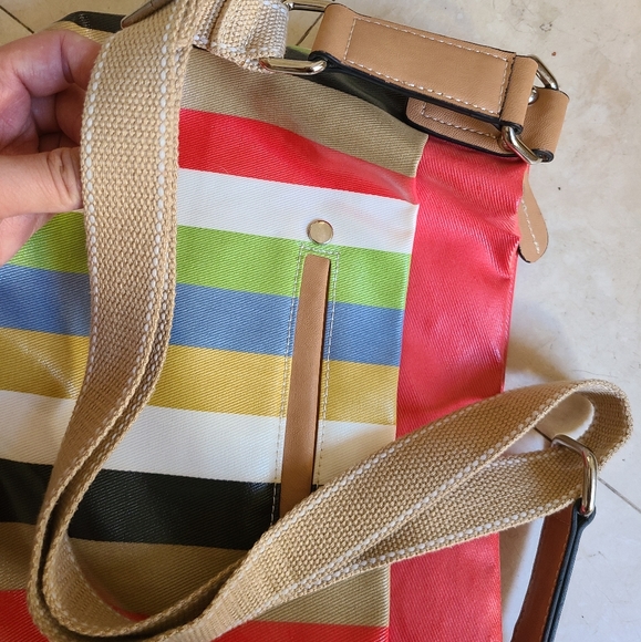 Giani Bernini multicolored striped adjustable bag - Picture 15 of 15